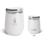 Custom 12 Oz. Swig Life™ Golf Ball Stainless Steel Stemless Wine Tumbler - 2