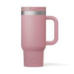 Custom 16 oz RTIC® Stainless Steel Ceramic Lined Little Road Trip Tumbler w/ Straw Lid - 5