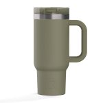 Custom 16 oz RTIC® Stainless Steel Ceramic Lined Little Road Trip Tumbler w/ Straw Lid - 8
