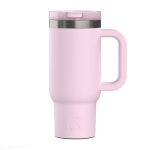 Custom 16 oz RTIC® Stainless Steel Ceramic Lined Little Road Trip Tumbler w/ Straw Lid - 9