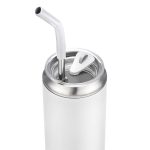 Custom 20oz. Stainless Steel Tumbler with Dual-Use Lid and Straw - 4