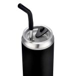 Custom 20oz. Stainless Steel Tumbler with Dual-Use Lid and Straw - 8