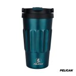 Custom Pelican Dayventure 17 oz. Recycled Double Wall Stainless Steel Handle Lid Travel Tumbler - 3