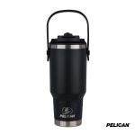 Custom Pelican Porter Dual Swing 30 oz. Recycled Double Wall Stainless Steel Tumbler - 1