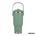 Custom Pelican Porter Dual Swing 30 oz. Recycled Double Wall Stainless Steel Tumbler - 2