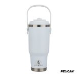 Custom Pelican Porter Dual Swing 30 oz. Recycled Double Wall Stainless Steel Tumbler - 4