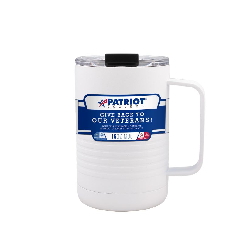 Custom 16 Oz. Patriot® Coffee Black Mug - 8