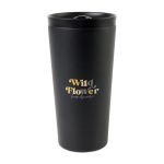 Custom Aviana™ Rowan Recycled Stainless Steel Tumbler - 17 Oz. - Black