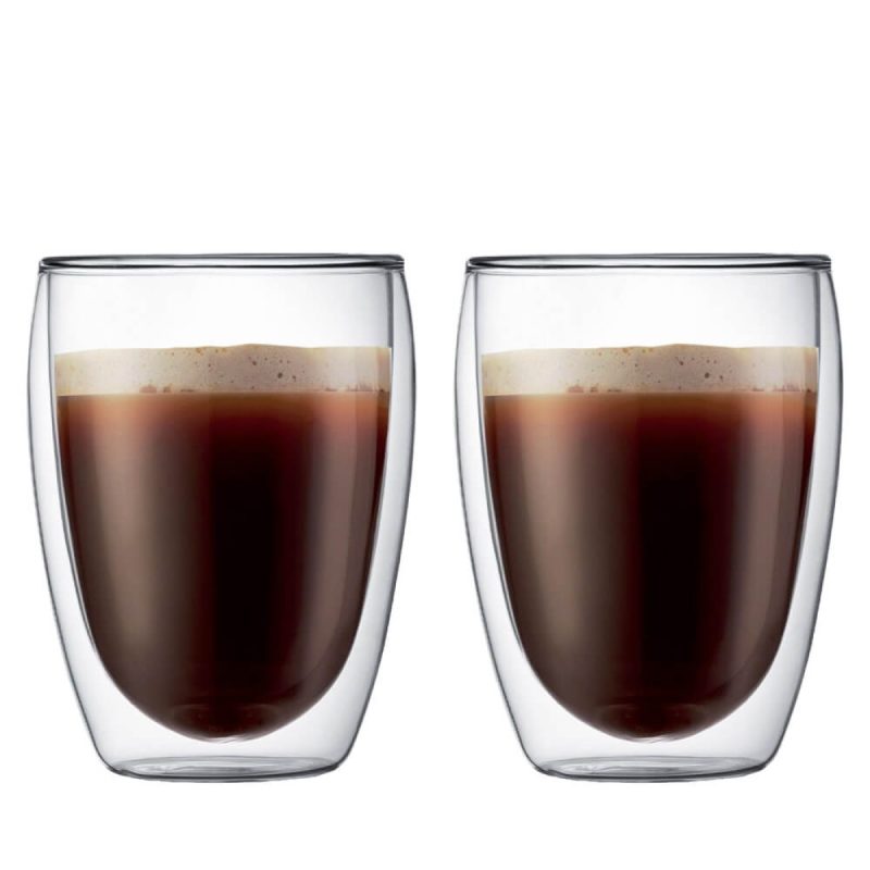 Custom Bodum Pavina 12oz Double Wall Glass Two Piece Set - 1