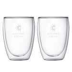 Custom Bodum Pavina 12oz Double Wall Glass Two Piece Set - 2