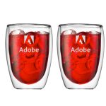 Custom Bodum Pavina 12oz Double Wall Glass Two Piece Set - 3