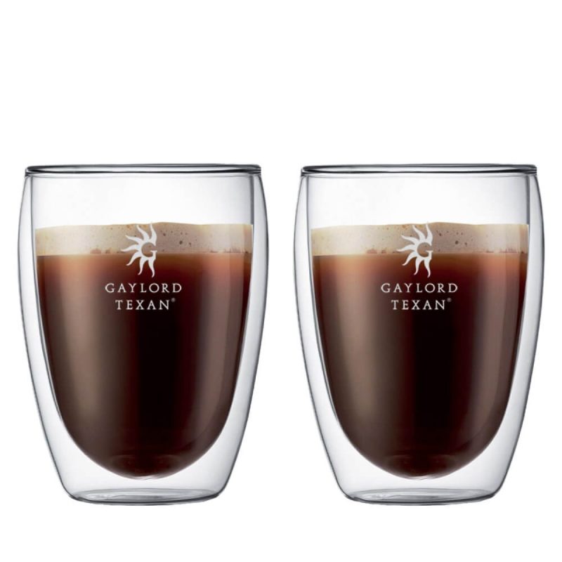 Custom Bodum Pavina 12oz Double Wall Glass Two Piece Set - 4