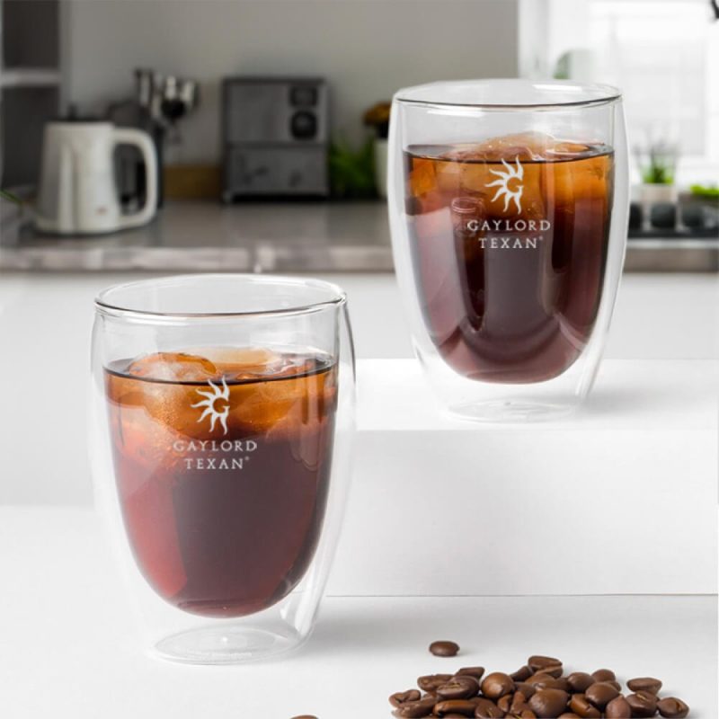 Custom Bodum Pavina 12oz Double Wall Glass Two Piece Set - 5
