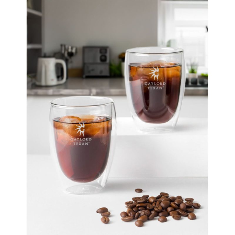 Custom Bodum Pavina 12oz Double Wall Glass Two Piece Set - 6
