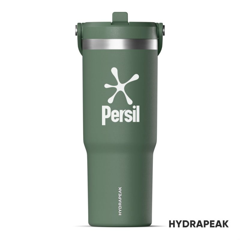 Custom Hydrapeak® Nomad Tumbler w/Handle Straw Lid - 32oz - 7