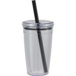 Custom Anna Recycled Acrylic Tumbler w/ Straw 15oz - 1