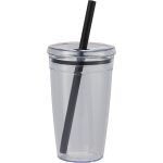 Custom Anna Recycled Acrylic Tumbler w/ Straw 15oz - 4