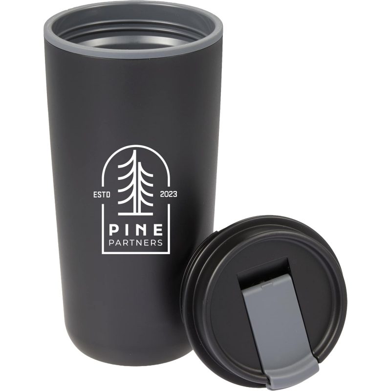 Custom Cooper RPP Double Wall Tumbler w/ Flap Lid 16oz - 2