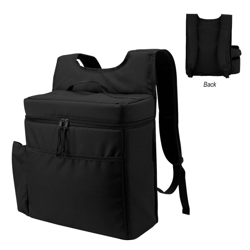Custom Corey 30 Can Cooler Backpack With Tumbler Pocket - 1