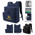 Custom Corey 30 Can Cooler Backpack With Tumbler Pocket