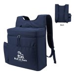 Custom Corey 30 Can Cooler Backpack With Tumbler Pocket - 8