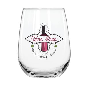 Custom 17 oz. Libbey Stemless Wine Glass