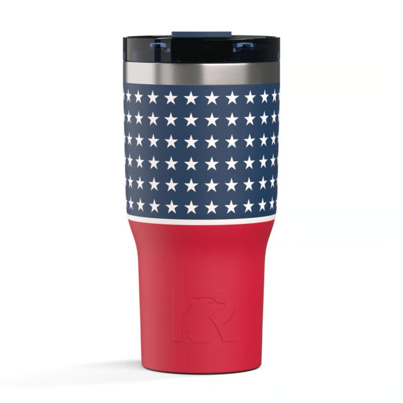 Custom 20 oz RTIC® Stainless Steel Vacuum Insulated Essential Tumbler-USA 250th - 1