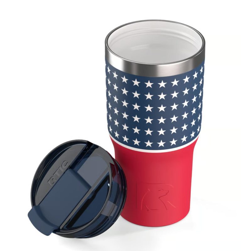 Custom 20 oz RTIC® Stainless Steel Vacuum Insulated Essential Tumbler-USA 250th - 3