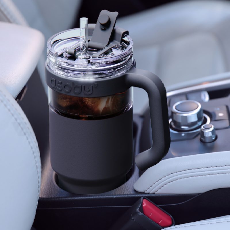 Custom 34 oz Asobu Explorer See-Through Mug with Detachable Base - 7