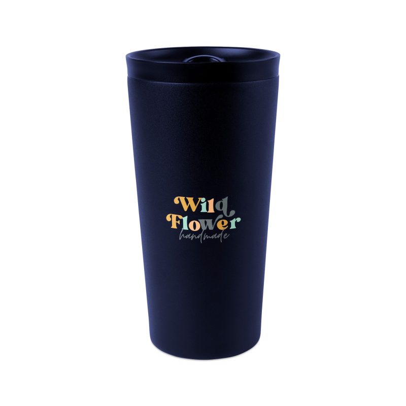 Custom Aviana Rowan Recycled Stainless Steel Tumbler - 17 Oz. - Matte Navy