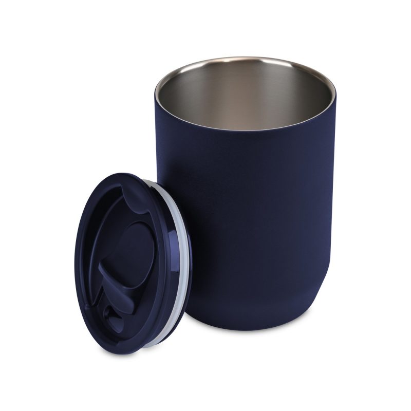 Custom Aviana Rowan Recycled Stainless Steel Wine Tumbler - 15 Oz. - Matte Navy - 3