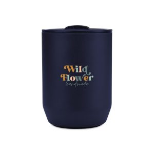 Custom Aviana Rowan Recycled Stainless Steel Wine Tumbler - 15 Oz. - Matte Navy