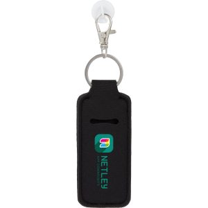 Custom Bottle Charm w/ Neoprene Chapstick Holder