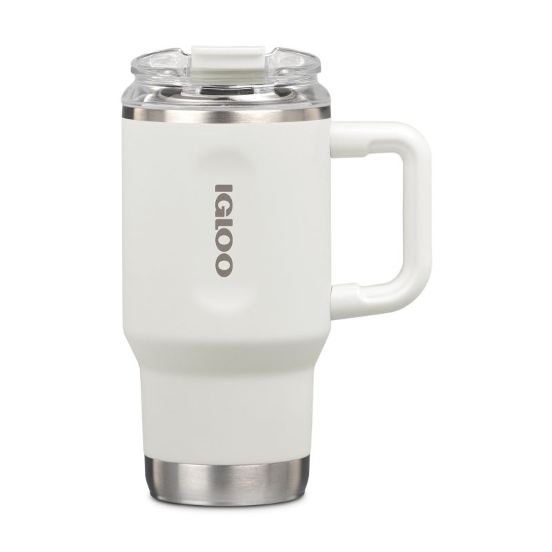 Custom Igloo Recycled Stainless Steel Travel Tumbler - 18 Oz. - White - 2