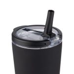 Custom Krantz Rubberized Tumbler w/Straw & Carry Handle - 30oz - 8