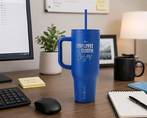 Custom Pod Iron Flask Travel Tumbler 40 Oz