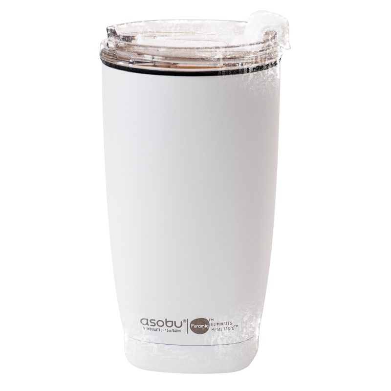 Custom 12 oz Asobu Mini Aqualina Dual Lid Insulated Bottle - 7