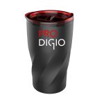 Custom 14 oz Black Stainless Steel Twisting Tumbler - 3