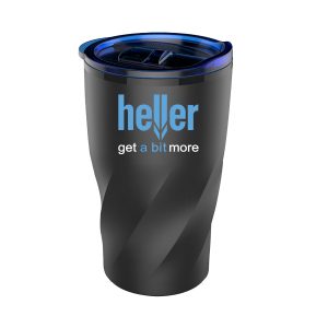 Custom 14 oz Black Stainless Steel Twisting Tumbler