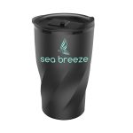 Custom 14 oz Black Stainless Steel Twisting Tumbler - 4
