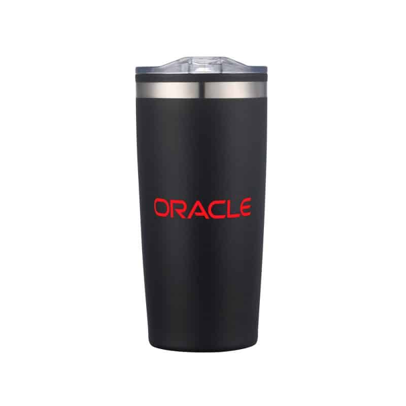 Custom 20 Oz. Double Wall SS / PP Tumbler w/Clear Lid - 6