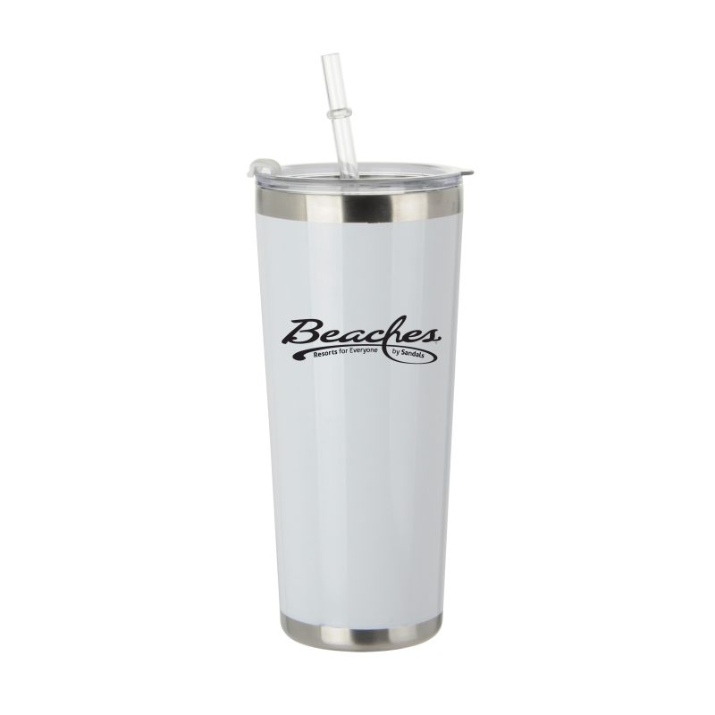 Custom 20 Oz. Tumbler w/Straw - 5