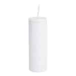 Custom 20 oz Slim Rubberized Tumbler With Spill Reduction Straw - 1