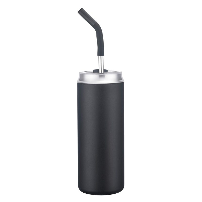 Custom 20 oz. Stainless Steel Tumbler with Silicone Straw - 1