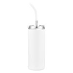 Custom 20 oz. Stainless Steel Tumbler with Silicone Straw - 5