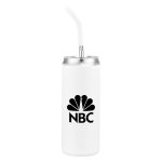 Custom 20 oz. Stainless Steel Tumbler with Silicone Straw - 6