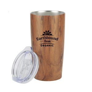 Custom 20 oz Wood Tone Stainless Steel Tumbler