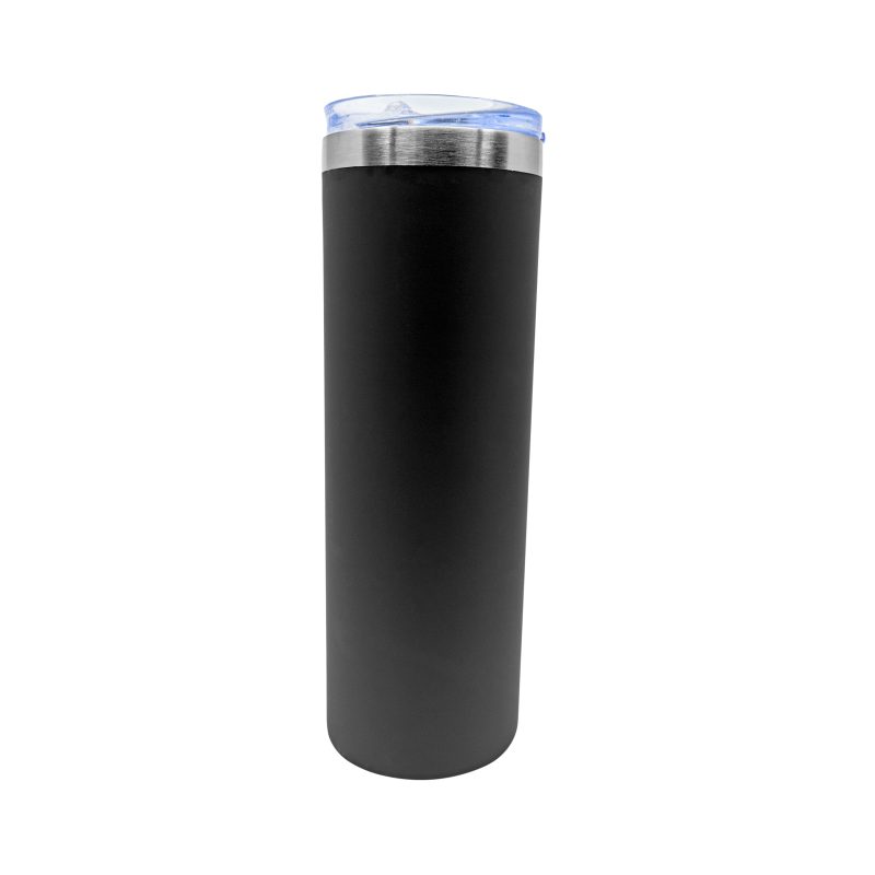 Custom 22 oz Rubberized Stainless Steel Slim Tumbler - 2