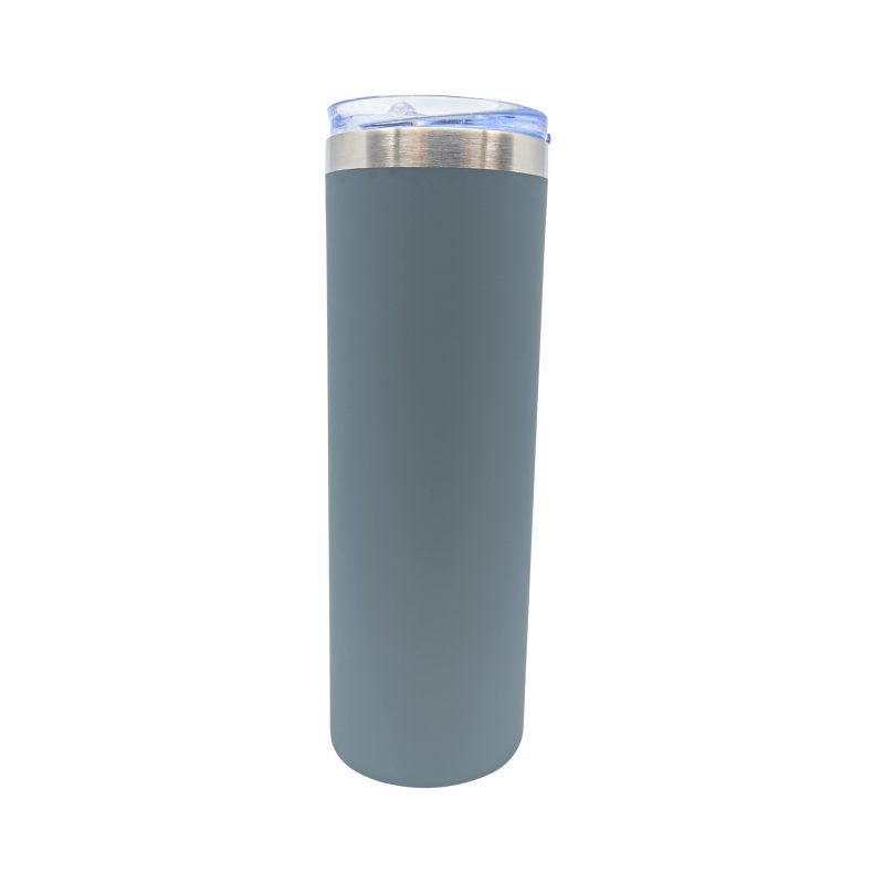 Custom 22 oz Rubberized Stainless Steel Slim Tumbler - 3