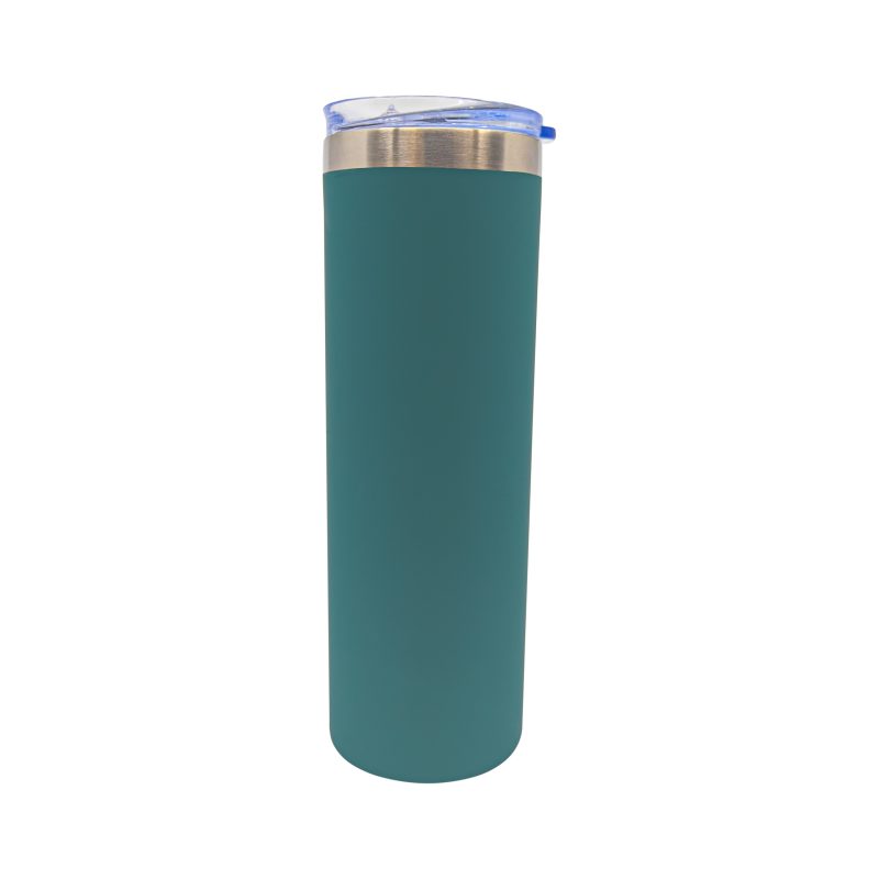 Custom 22 oz Rubberized Stainless Steel Slim Tumbler - 4